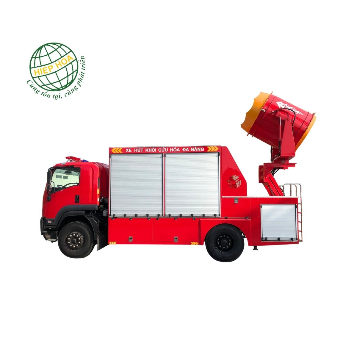 Xe quạt hút khói chữa cháy đa năng