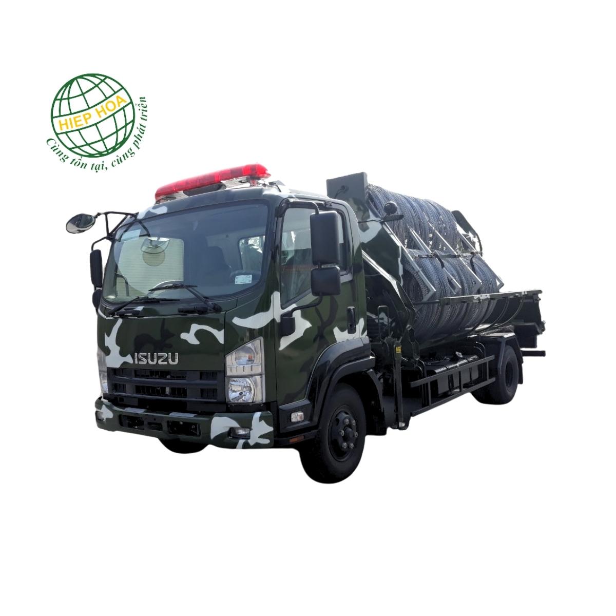 Xe rải dây thép gai